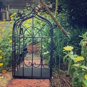 Metal birdcage wall decor